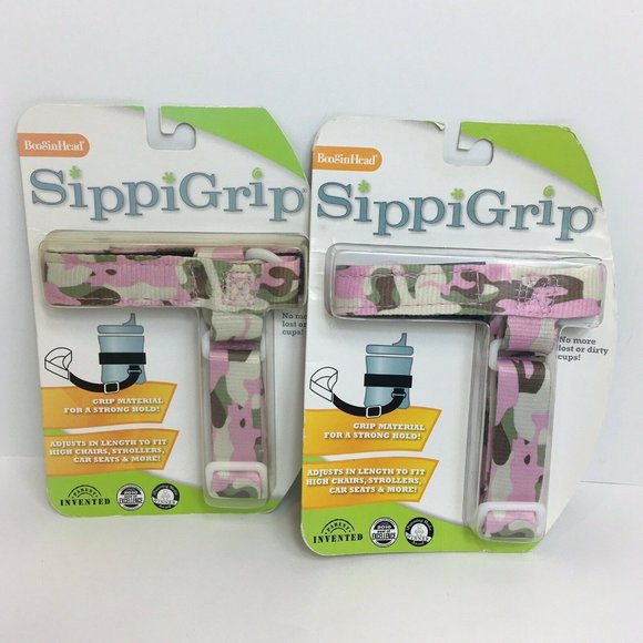 Boogin Head SippiGrip Baby Strap For Sippy Cup Bottles Toys Tether Lot Of 2 New - Picture 8 of 12